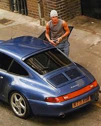 About David Beckham with a porsche 993